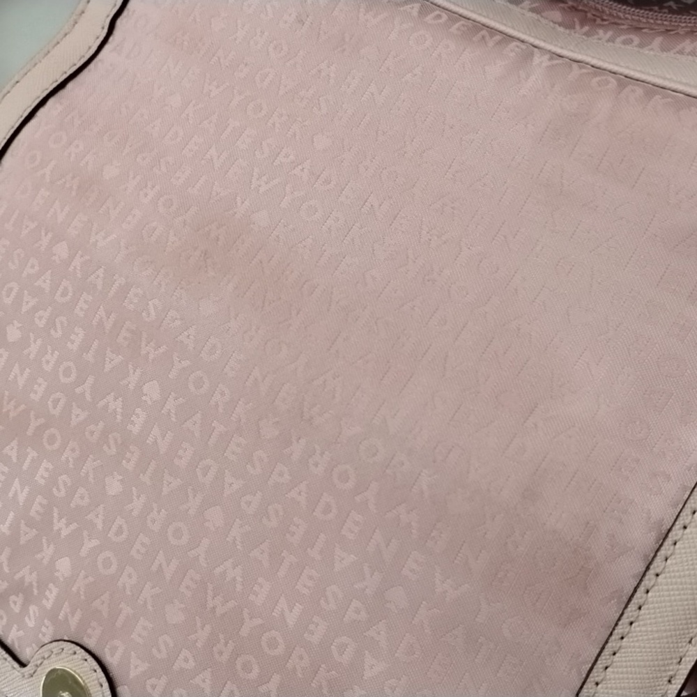 Kate Spade Baby Pink Safiano Leather Crossbody Bag *flaw - Picture 7 of 10